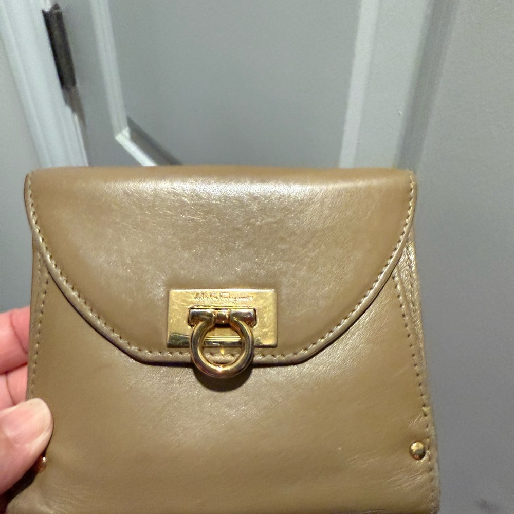 Salvatore Ferragamo Tan Leather Wallet